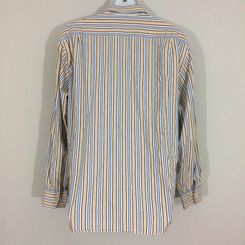 JCrew Mens L 16-16.5 Striped Button Up Dress Shirt - Picture 3 of 6